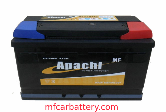 Батарея автомобиля 100 АХ MF60038, автоматическая батарея 12V безуходная